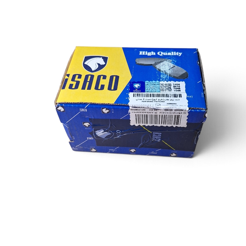 لنت ترمز عقب پژو 405 طرح کروز دست 4 عددی کد 614